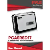 Pyle PCASRSD17 MP3 Converter manual cover