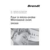 Brandt SM2600B Microwave Oven manual cover