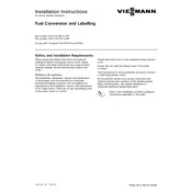 Viessmann Vitodens 100-W B1HA Fuel Conversion and Labelling Accessory manual cover