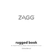 Zagg iPad 9.7 Inch Rugged Book Keyboard manual cover