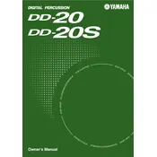 Yamaha DD-20 Drum Set manual cover