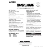 Davis Handi-Mate Swivel 1441 Handle manual cover