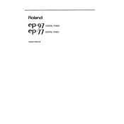 Roland EP-77 manual cover