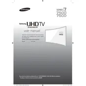 Samsung JU7500 UN40JU7500FXZA TV manual cover