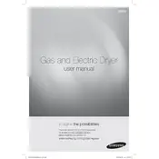 Samsung DV203A Dryer manual cover