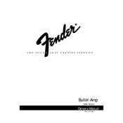 Fender Bullet Amp 22-6705 120V Amplifier manual cover