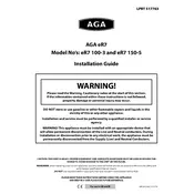 AGA eR7 100-3 Cooker manual cover