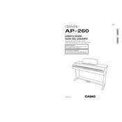 Casio Celviano AP260 Keyboard manual cover