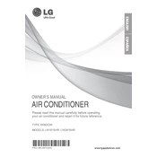 LG LW1815HR LW1815HR.AWYAUSH Air Conditioner manual cover