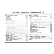 GMC Envoy XUV 2005 manual cover