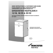 Worcester Heatslave 2 12/18 2013 Boiler manual cover