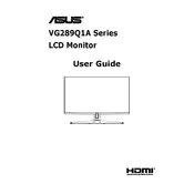 ASUS TUF Gaming VG289Q1A Monitor manual cover