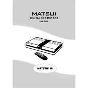 Matsui MATSTSB118 manual cover