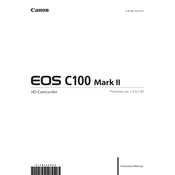 Canon EOS C100 Mark II manual cover