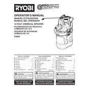 Ryobi P2803 Sprayer manual cover