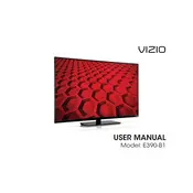 Vizio E390-B1 TV manual cover