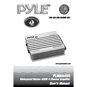 Pyle PLMRA400 Amplifier manual cover