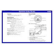 Casio ITM-461 Clock manual cover