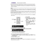 Yamaha R-N402 Firmware manual cover