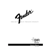 Fender BXR 60 22-4404 120V Amplifier manual cover