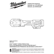 Milwaukee M18 2674-20 Press Tool manual cover