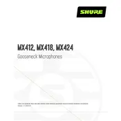 Shure MX412 Microphone manual cover