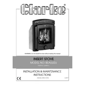 Clarke 6909915 Beaulieu Insert Stove Installation Maintenance manual cover