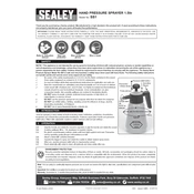 Sealey SS1 Sprayer manual cover