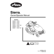 Ariens 936 Series 936022 Sierra 1340G Tractor manual cover