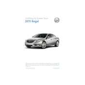 Buick Regal 2011 manual cover