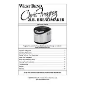 West Bend L5762 412CF Breadmaker manual cover