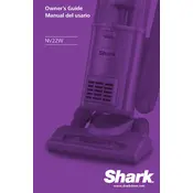 Shark NV22W Vacuum manual cover