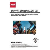 RCA RT4510 TV manual cover