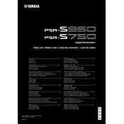 Yamaha PSR-S750 Keyboard