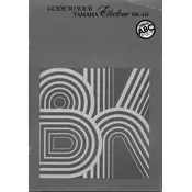 Yamaha Electone BK-4B Keyboard manual cover