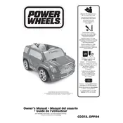 Power Wheels Mattel Barbie Cadillac Escalade CDD13 Toy manual cover