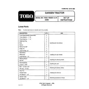 Toro Wheel Horse 520-H 73502 Tractor manual cover