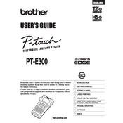 Brother P-touch PT-E300 manual cover