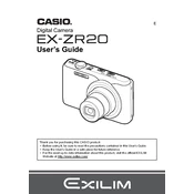 Casio EXZR20 Camera manual cover