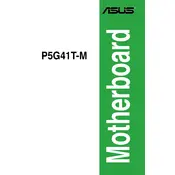 ASUS P5G41T-M Motherboard manual cover