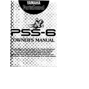 Yamaha PSS-6 Keyboard manual cover