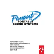 Fender Passport PD150 069-2005-0X3 Sound System manual cover