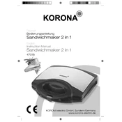 Korona 47016 Sandwich Maker manual cover