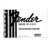 Fender Telecaster Guitar Guitar manual cover