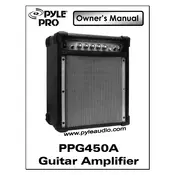 Pyle PPG450A Amplifier manual cover