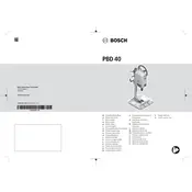 Bosch PBD 40 Drill manual cover