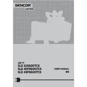 Sencor SLE 32S600TCS Television manual cover