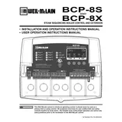 Weil-McLain BCP-8S Controller manual cover