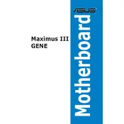 ASUS MAXIMUS III GENE Motherboard manual cover