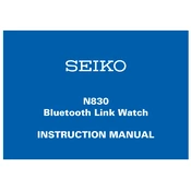 Seiko N830 manual cover